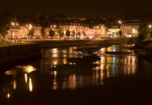 Le quai d'Aiguillon la nuit